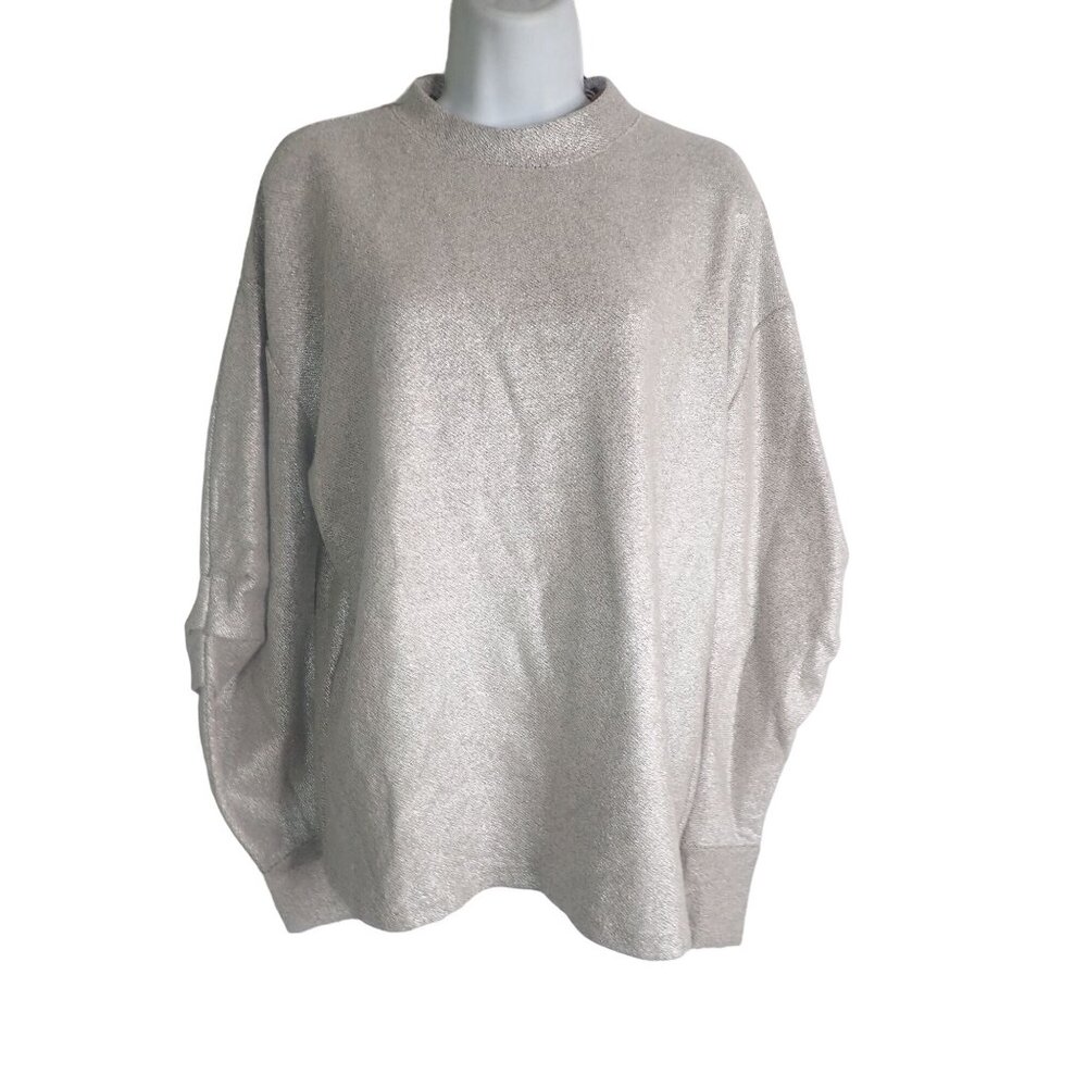 Anthropologie Mustard Seed Metallic‎ Long Sleeve Sweater Women S NEW